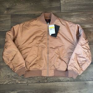 Jordan Bomber Jacket in Tan